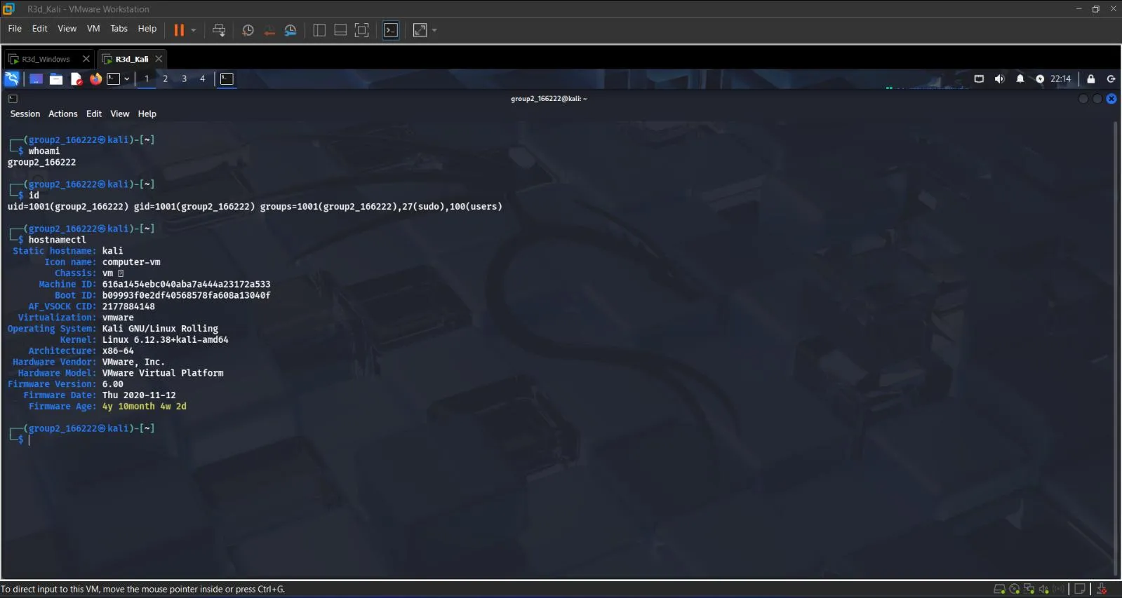 Kali account identification