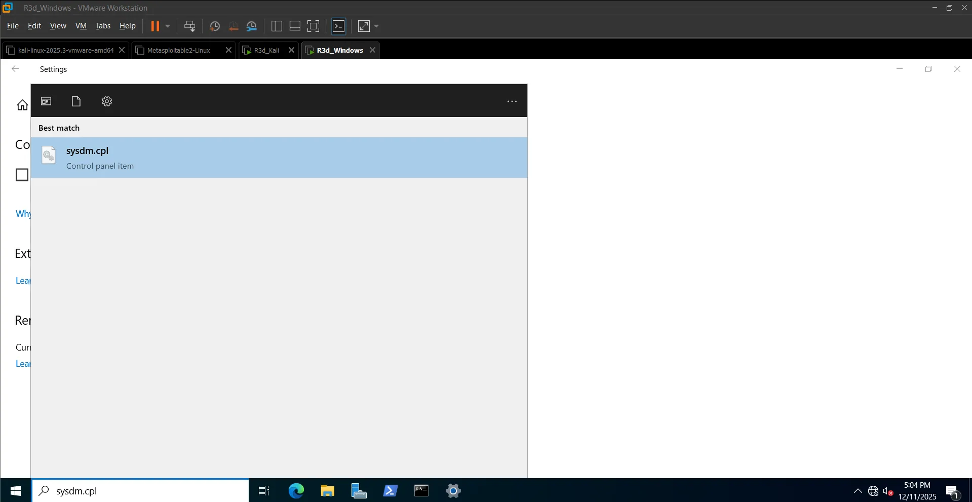sysdm.cpl search