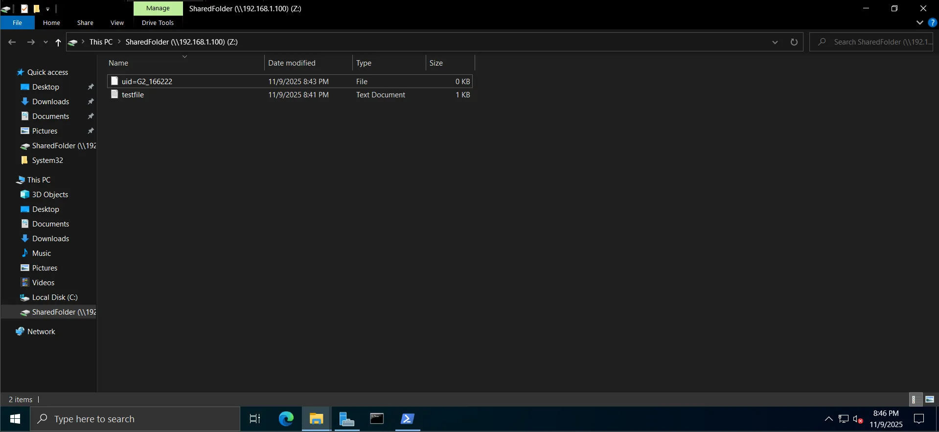 Windows explorer showing the file