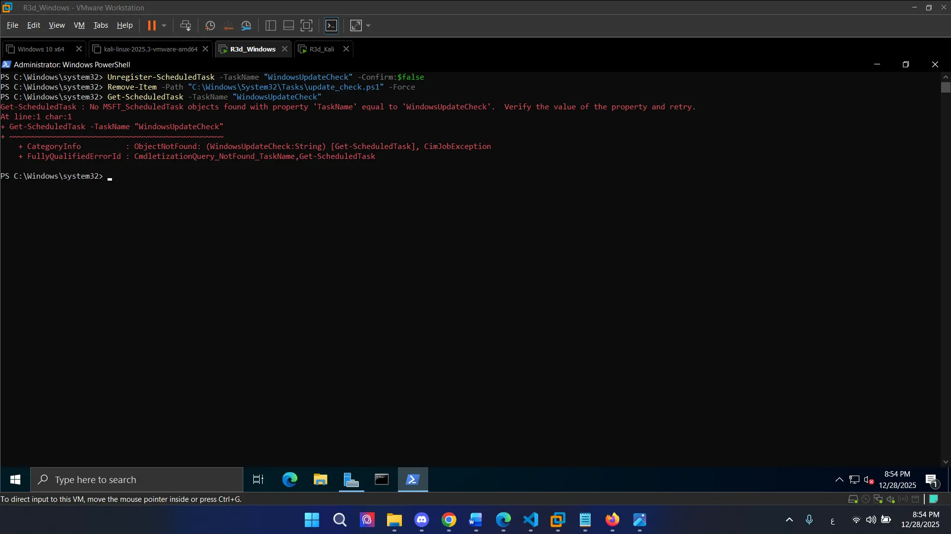 Cleanup - task and file removed