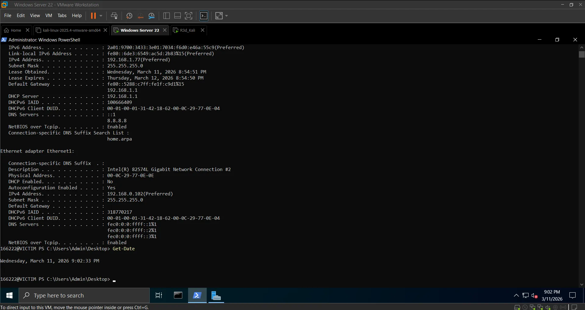Windows ipconfig /all