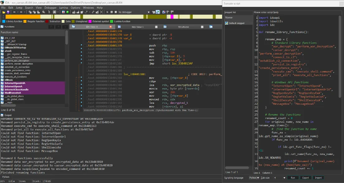IDA Pro after renaming