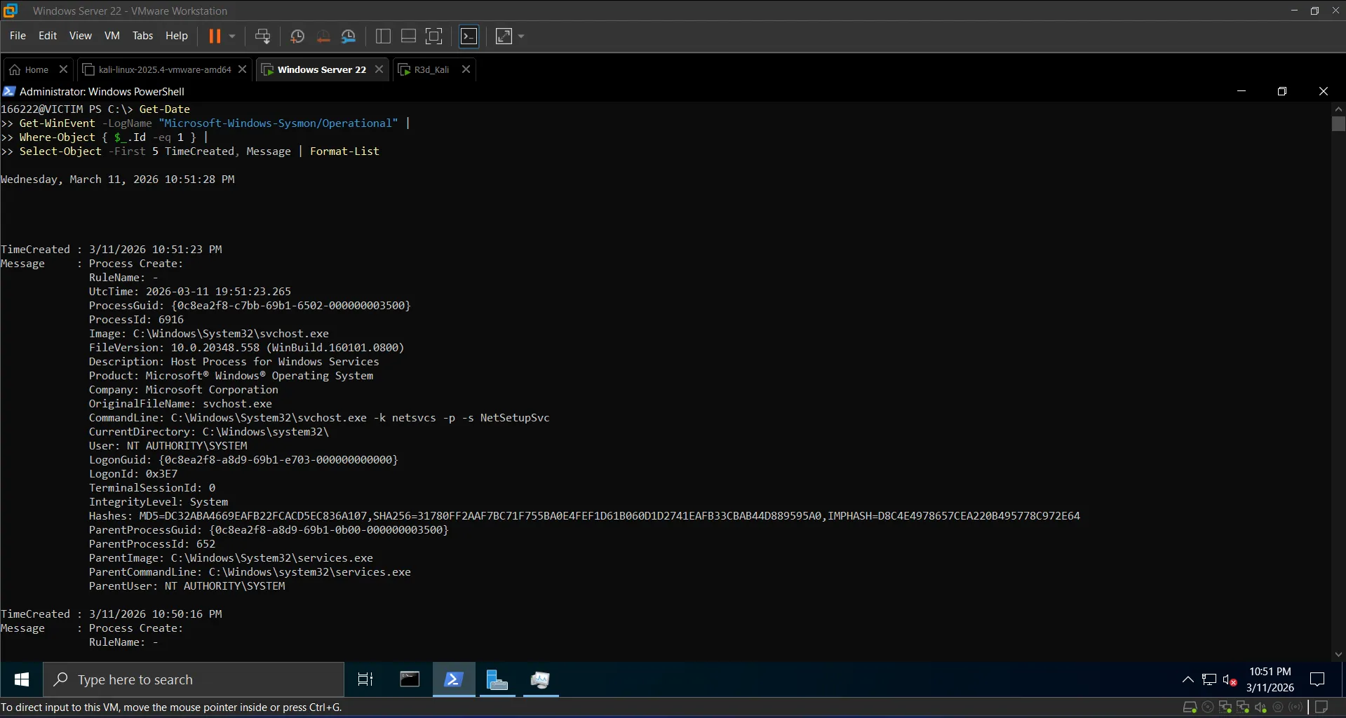 Sysmon Event ID 1 - process creation