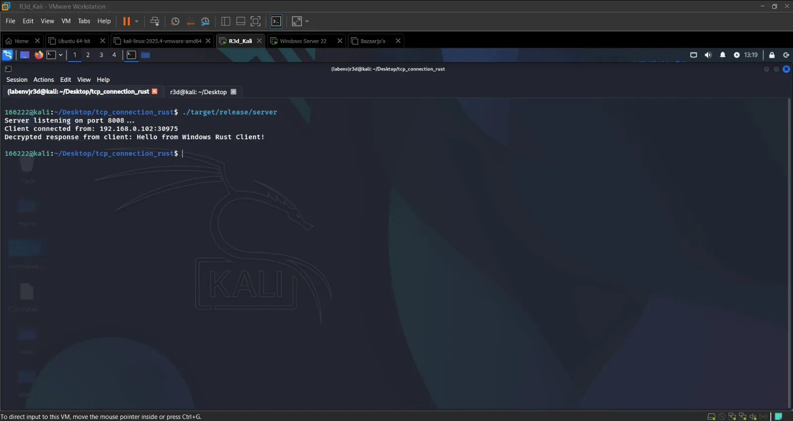 Full Rust C2 exchange complete